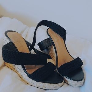 Le Chateau Black Wedges